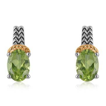 Peridot Oval Earrings