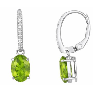 Peridot Oval Earrings