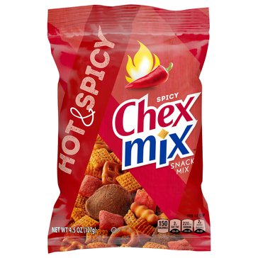 Chex Mix Hot & Spicy Snack Mix, 4.5oz