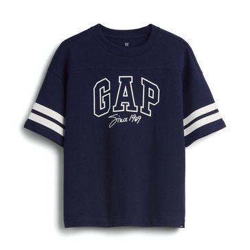 Gap Big Boys' Oversized Seam Logo Tee