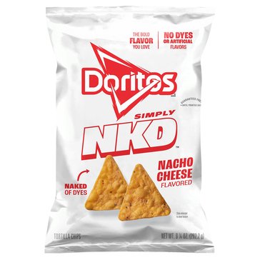 Doritos Simply NKD Nacho Cheese Tortilla Chips, 9.25oz