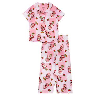 Strawberry Shortcake Girls' Patchwork Sleep Set