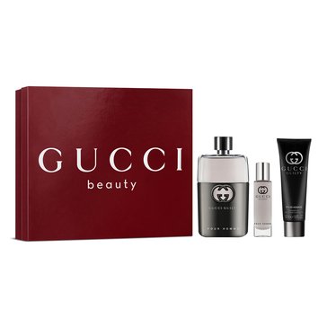 Gucci Mens Guilty Pour Homme Eau De Toilette 3-Piece Set