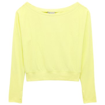 Athleta Women's Airy Cotton Terry Crew Sweatshirt