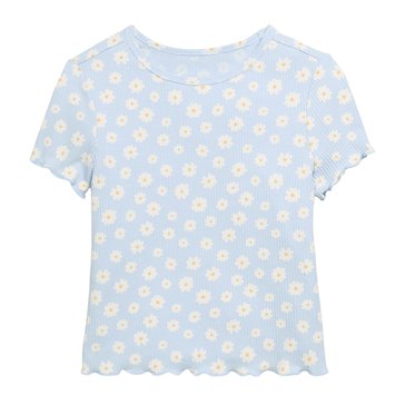Old Navy Toddler Girls' Short Sleeve Printed Ribbed Tee