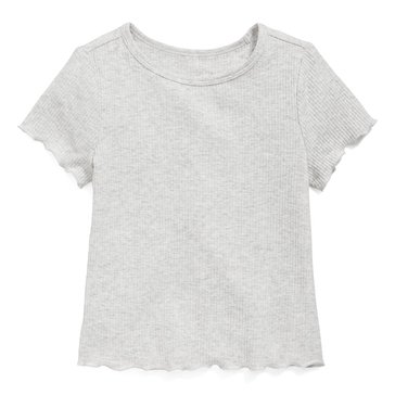 Old Navy Toddler Girls' Short Sleeve Ribbed Lettuce Tee