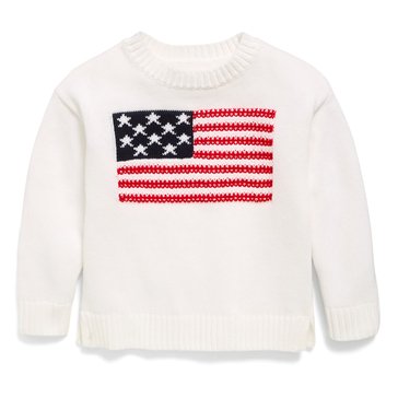 Old Navy Toddler Girls' Americana Flag Sweater