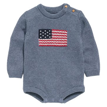 Old Navy Baby Boys' American Flag Sweater Bubble