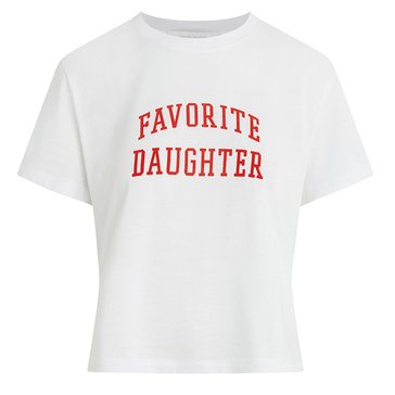 Favorite Daughter Women's The Cropped Collegiate Tee