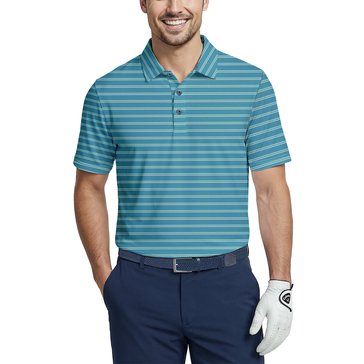 Izod Men's Short Sleeve Clubhouse Multi Stripe Polo Shirt 