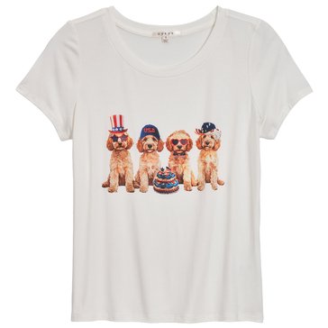Cyrus Women's Americana Dogs Graphic Tee