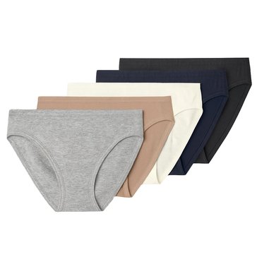 Lands End Women's True Solutions Lightweight Microfiber Bikini, 5-Pack