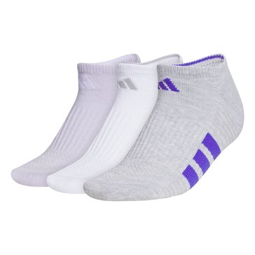 Adidas Womens Cushioned No Show Socks, 3-Pack