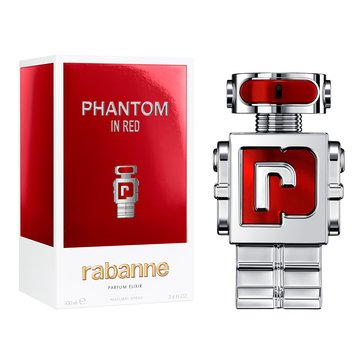 Paco Rabanne Mens Phantom In Red Parfum Elixir