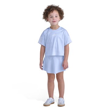 Adidas Little Girls' All Over Print Soccer Top Skort Set