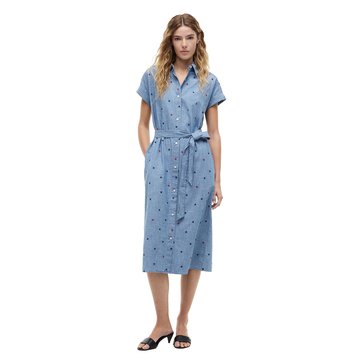 Tommy Hilfiger Womens Chambray Stars Dress
