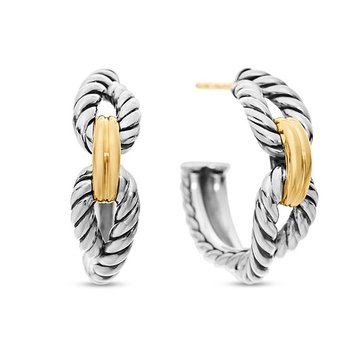 David Yurman Cable Loop Hoop Earrings