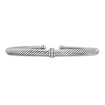 David Yurman Classic Cable Diamond Station Bracelet