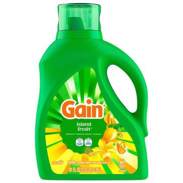 Gain High Efficiency Concentrated Liquid Laundry Detergent, Island Fresh