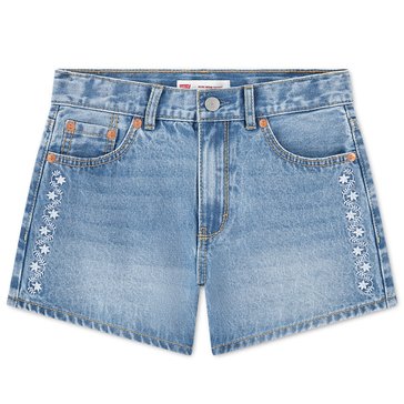 Levi Toddler Girls' Embroidered Mini Mom Shorts