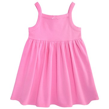 Wanderling Toddler Girls Solid Ribbed Dress