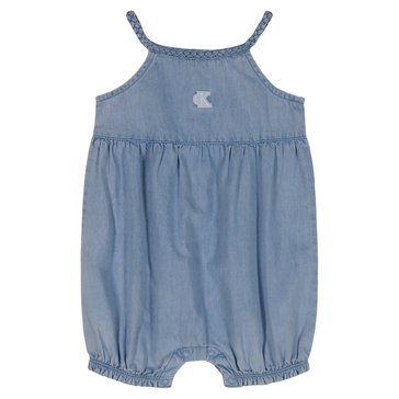Calvin Klein Baby Girls' Denim Romper