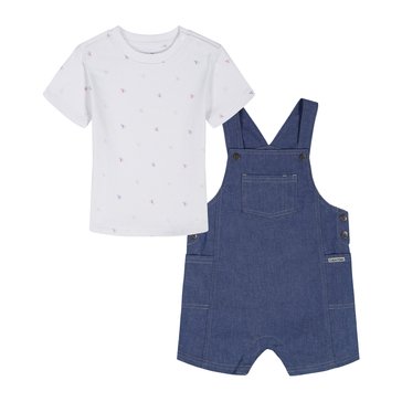 Calvin Klein Baby Boys' Tee Shortall Set, 2-Piece