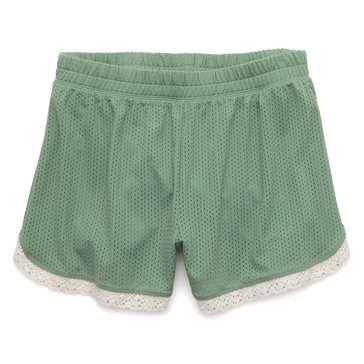 Aerie OFFLINE Women's Lace Trim Mesh Shorts