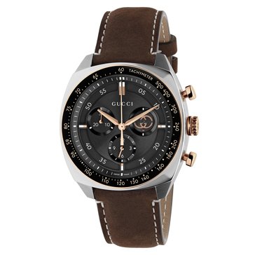 Gucci Men's Interlocking Quartz Leather Strap Watch