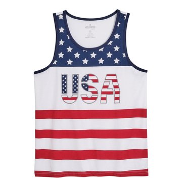 ADTN Hollywood Men's USA Stars And Stripes Tank