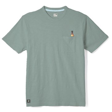 Baja Llama Men's Cerveza For My Face-A Pima Slub Pocket Tee