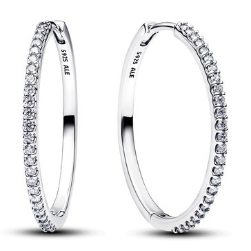 Pandora Sparkling Hoop Earrings