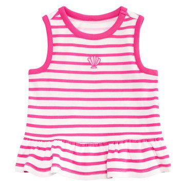 Wanderling Baby Girls' Seashell Peplum Top