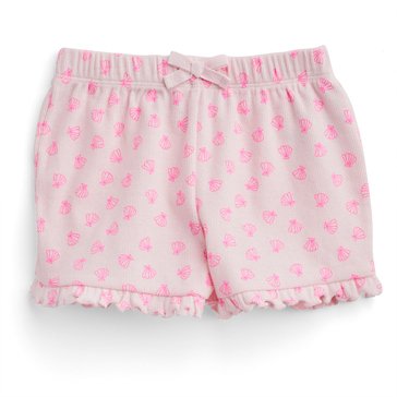 Wanderling Baby Girls' Shell Ribbed Shorts