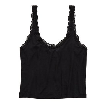 Aerie Women's Superchill Ribbed Lace Mid Length Cami