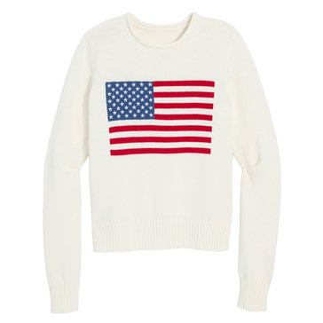 Vineyard Vines Women's American Flag Roll-Neck Sweater