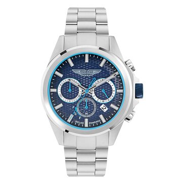 Aston Martin Men's HLC Guilloche Dial Stainless Steel Bracelet Watch