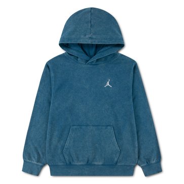Jordan Big Boys' Washed Fleece Pullover Hoodie