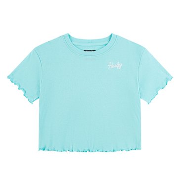 Hurley Little Girls' Ribbed Boxy Tee