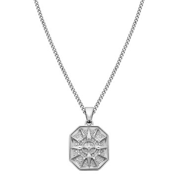 Diamond Brilliance Men's 1/4 cttw Lab Grown Diamond Compass Pendant