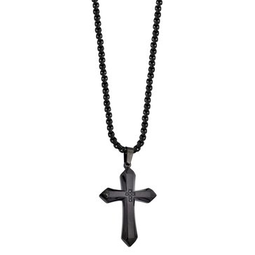 Diamond Brilliance Men's 1/10 cttw Lab Grown Diamond Cross Pendant