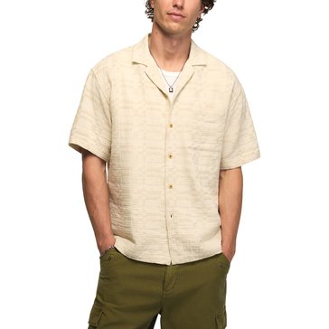 Lucky Brand Men's Untucked Camp Collar Shirt