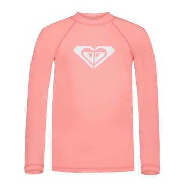 Roxy Big Girls' Long Sleeve Whole Hearted Rashguard