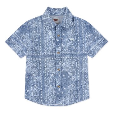 Levi's Little Boys' Jacquard Woven Short Sleeve Shirt