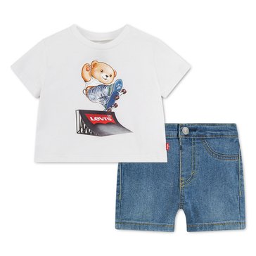 Levi's Baby Boys' Skater Levi Tee and Denim Set