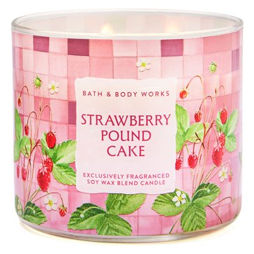Bath & Body Works Strawberry Poundcake 3-Wick Candle