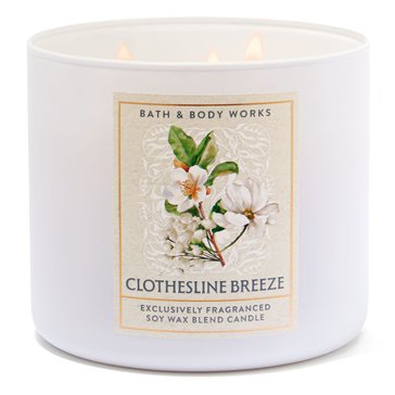 Bath & Body Works Clothesline Breeze 3-Wick Candle
