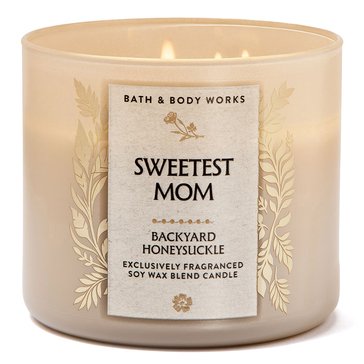 Bath & Body Works Backyard Honeysuckle 3-Wick Candle
