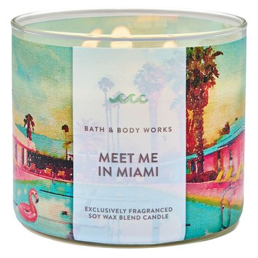 Bath & Body Works Meet Me In Miami 3-Wick Candle