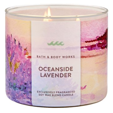 Bath & Body Works Oceanside Lavender 3-Wick Candle